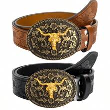 1 bucă cureaua cu cataramă occidentală în stil gotic punk street style cowboy, accesoriu casual potrivit pentru purtarea zilnică, petreceri și sărbători