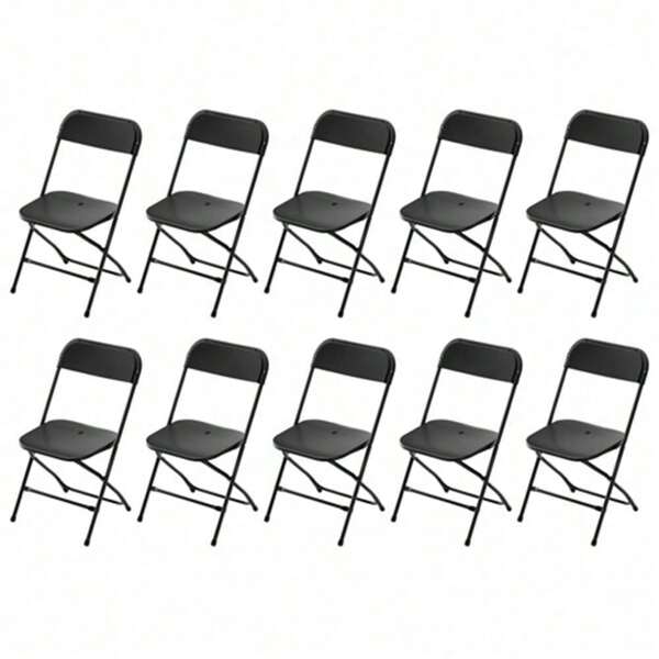 10pcs Injection Molding Classic Garden Plastic Folding Chair