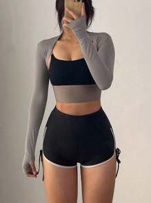 1pc 高尔夫防晒斗篷袖套户外男女运动骑行冰丝线肩袖 - 彩色 - 查看 3