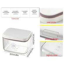 Laundry Room Storage Container With Lid For Storing Laundry Balls, Dryer Balls, Powder, Fragrance Beads, Household Organizing Storage Box