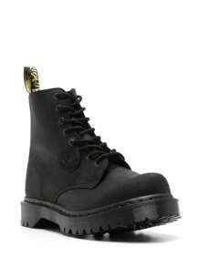 Dr. Martens - 1460 Bex Bump Toe Leather Boots - Black - View 2
