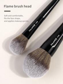 MAANGE 2pcs Professional Makeup Brush Set, Including Foundation Brush, Blush Brush, Powder Brush, Contour Brush, Highlighter Brush, Eyeshadow Brush, Suitable For Powder, Liquid And Cream Cosmetics, Ideal Gift For Women And Girls. Set Includes Makeup Brushes, Makeup Brush Set, Complete Makeup Tools, Makeup Brush Set, Complete Makeup Tools, Makeup Brush Set, Makeup Gift Set, Etc.,Giveaways,Professional Makeup Brushes,Complete Makeup Set - Black - View 6