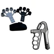 أداة تقوية القبضة اليدوية، أداة تدريب أصابع الجيتار، أداة تمارين وتدريب في الجيم ذات 6 مستويات للمقاومة، ملحقات جيم