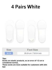 4 paia di calzini da donna dal fondo morbido e ammortizzato, traspiranti e invisibili, adatti a qualsiasi tipo di scarpa, per l'estate