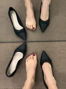 (Run Small By 1 Size) Beige Pointed Toe Women High Heel Shoes, Versatile Fit With Dresses, Slim Stiletto Heel, Low Vamp, Commuting & Work Fashion Shoes, Spring/Autumn