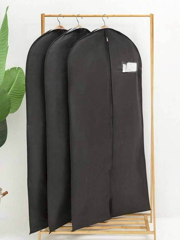 High Quality Non-Woven Cloth Garment Dust Cover, Suit Garment Bag, Foldable Clothes Dust Protector, Household Clothes Dust Cover, Long Hanging Garment Bag, Down Jacket Dust Cover