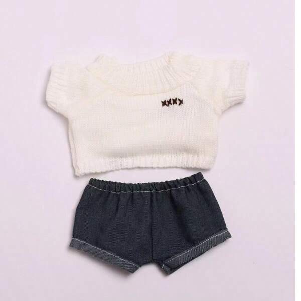 38cm Doll Knit Sweater Outfit For 38cm And Labobo Casual Change Clothes