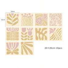 Autocollant de carreau de céramique floral vintage Matisse pour la cuisine, décalcomanie murale imperméable, cadeaux d'anniversaire, de remise des diplômes, décoration de chambre, décoration de maison, décoration murale de salle de bain, décoration de chambre à coucher, décoration de pièce, décoration de salon, décoration de maison, art mural de salon, papier peint autocollant, autocollants personnalisés, décoration de cuisine