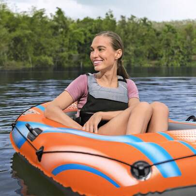 Importadora La Merced Bote Balsa Lancha Inflable Balsa Naranja Kondor Para 1 Persona 1.62 Mts