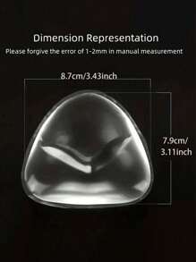 1 对女士隐形胸垫魔术胸垫胸罩，比基尼胸垫，加厚胸垫插入物，乳房提升垫，泳衣硅胶胸垫，防水垫，日常穿着