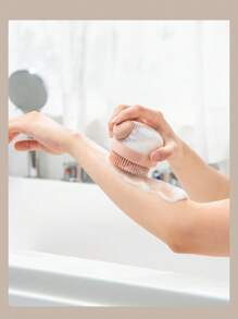 1 Peça Escova Corporal Esfoliante Multifuncional de Silicone, Escova de Limpeza Macia e Amiga da Pele com Reservatório de Líquido para Massagem de Cabeça e Limpeza Corporal, Ferramenta de Higiene Perfeita