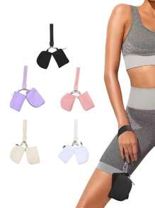 1 Pc Pocket Wallet Storage Bag Wrist Bag Portable Lulu Card Bag Mini Change Storage Bag Easy To Carry With You Wallet Purse Wallet Mini Wallet Wallet Coin Wallet Wristlet - Multicolor - View 2