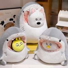 1pc Cute Creative Swamp Crocodile Nest Capybara Plush Doll, Animal In Shark House, Birthday Party Surprise Gift