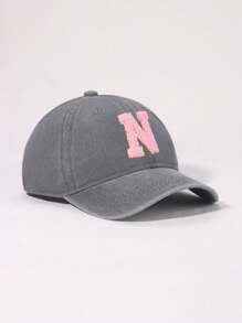 1piece 26 Letters Baby Baseball Cap, Vintage Trucker Baby Cap Hat | Country Cowboy Cute Preppy Retro Western Trucker Hats,Outdoor Cowboy Cap For 1-3Y Baby - 1PC - View 53