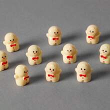 5pcs/Set Cartoon Mini Gingerbread Man Moss Micro Landscape Ornaments, Succulent Plants Decor Accessories - Multicolor - View 5