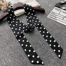 1 Pc Women's Extra Long Scarf Shawl, Fashionable All-Season Versatile Accessory, Can Be Used As Necktie, Headband, Decorative, Vintage Elegant