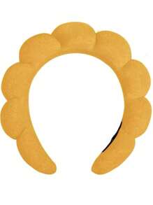 1 pieza Diadema con forma de nube simple de esponja para mujeres, diadema de verano para lavado de cabello y peinado, accesorios rosas, diadema, diadema para el cabello, diadema para el cuidado de la piel