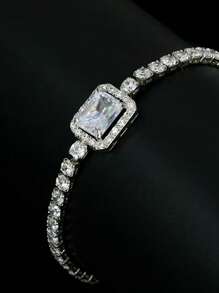1pc Women's Fashion Elegant Luxury Crystal Bracelet