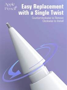 12 件/6 件/4 件/1 件替换软尖，兼容 Apple Pencil 1 2 Pro Gen，通用平板电脑触控笔笔尖，适用于 IPencil iPad Pro