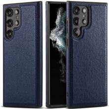 防震超薄皮套适用于三星 Galaxy S25 S24 S23 S22 Plus Ultra 保护套，适合生日、母亲、家人、朋友、男朋友、女朋友 - 藍色 - 查看 1