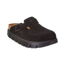 Birkenstock Papillio Boston Chunky Narrow Suede Clog - 黑色 - 查看 1