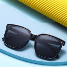 Gafas de sol retro personalizadas, resistentes a los rayos UV y a los rayos azules para mujer - Negro - Ver 7