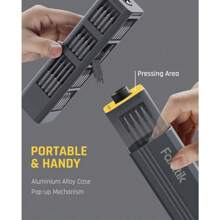 E1 MAX 3.7V Mini Electric Screwdriver 50-In-1 Magnetic Bits 5/32''Hex Magnetic Storage, Repair Tool Set For Phone Camera Laptop - Hardware Springtok