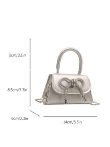 独特别致的 INS 风格蝴蝶结方形单肩包，时尚斜挎包，2025 年春夏新品