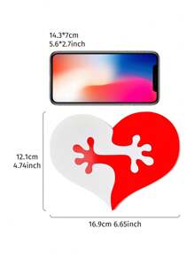 1 pièce, décorations géométriques entrelacées en forme de cœur moderne simple de 6,6 x 4,7 pouces. Décoration de bureau en carton-pâte, convient pour la maison, les fêtes, la décoration de mariage chaleureuse - Multicolore - Voir 11