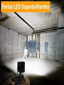 CASALIVA 1pc Rechargeable Work Light With LED Lights, Dual USB Charging And Built-In Battery, Work Light For Camping And Repairs 4inch - 黑色 - 查看 7