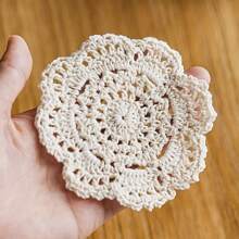 4/6/8/10/12/16/18/20 件复古花卉钩编杯垫,复古圆形杯垫,耐热餐垫,桌布和餐桌装饰 - 适用于家居、住宅、厨房、咖啡桌、木桌、餐厅、酒吧装饰 - 彩色 - 查看 7