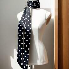 1 Pc Women's Extra Long Scarf Shawl, Fashionable All-Season Versatile Accessory, Can Be Used As Necktie, Headband, Decorative, Vintage Elegant