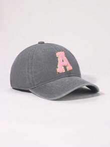 1piece 26 Letters Baby Baseball Cap, Vintage Trucker Baby Cap Hat | Country Cowboy Cute Preppy Retro Western Trucker Hats,Outdoor Cowboy Cap For 1-3Y Baby - 1PC - View 6