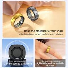 SENBONO Anillo inteligente de fitness SENBONO con rastreador de salud, monitoreo de calidad y seguimiento del sueño, para mujeres y hombres, adecuado para deportes al aire libre