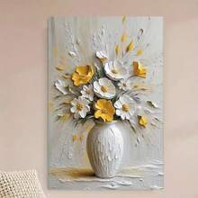 1PC Elegant Flowers Canvas Art Print, No Framed Wall Arts Decoration For Living Room, Bedroom, Kitchen, Office, Cafe - Ideal Birthday And Holiday Gift, Art Botanical Flowers Posters Gifts Graduation