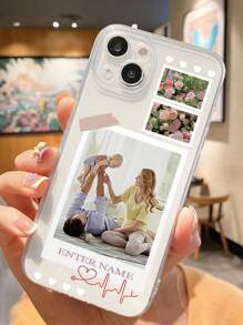 1pc Customizable 3-In-1 DIY TPU Transparent Protective Case, With Lens Protection, Compatible With IPhone 16 ProMax/16 Pro/15 ProMax/14 ProMax/13 ProMax, A12-A15, A52-A55, 13C, OPPO A15/A17, Honor X6A/X7B/X8B/X6, S23 Ultra/S24 Ultra, A52S, VIVO, OPPO, Redmi