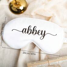Personalized Sleep Eye Mask, Single Party Eye Mask Gift, Bridesmaid Eye Mask Gift, Creative Bride Party Eye Mask, Cute Personalized Sleep Eye Mask, Personalized Sleep Eye Mask Bridesmaid Gift, Bride Party Bridesmaid Gift Silk Eye Mask, Customized Bride Eye Mask - Multicolor - View 4