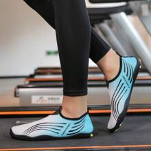 女士夏季赤脚沙滩袜软底鞋新款跨境跳绳瑜伽健身鞋浮潜漂流游泳鞋速干涉水鞋 - 白藍 - 查看 8