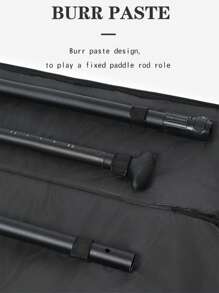 KotteSen 1pc Black 3-Section Kayak Paddle Bag, Comfortable Nylon Carry Bag, Portable Canoe Paddle Storage Case, Surfing Oar Organizer, Detachable Kayak Paddle Holder - Black - View 8