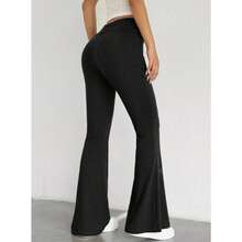 Pantalón Corte Sirena Acampanado Cintura Alta Canalé - Negro - Ver 3