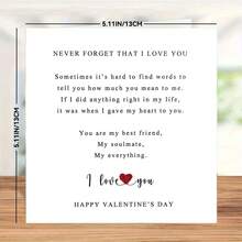 Love Poem Birthday Card, Sentimental Birthday Card, Words Of Love Card Including Envelope - Multicolor - View 8