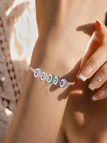 1pc Minimalist Rhinestone DIY Charms Beads Pendant For Ladies Jewelry Bangle And Necklace Accessories 925 Sterling Silver Fine Jewelry Making - Diamond Spacer Beads - View 3