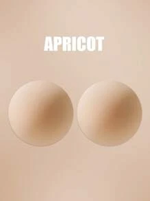 2pcs 8cm/10cm Thin Invisible Breast Petals, Party Dress Strap Nipple Cover, Waterproof Solid Silicone Bust Pads For Women - Multicolor - View 15