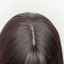 Black-BrownHeat Resistant Synthetic Wig, Medium Length Wavy With Bangs, Elegant Wig Suitable For Women's Daily Wear Cosplay