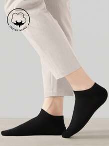 1/3/5/10/20双装女士棉袜，短袜，白色袜子，女士袜，可爱袜子，女童袜，适合秋冬春夏四季穿着，透气网眼设计，吸湿排汗，柔软顺滑，适合各种场合，如节日、运动、休闲、商务和日常穿着，随机颜色组合 - 彩色 - 查看 3