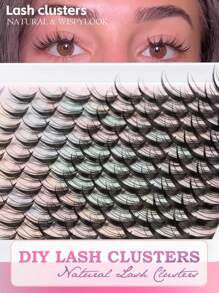 100pcs Fluffy Individual False Eyelashes, D Curl Voluminous & Lengthening, 10-18mm Length, Suitable For DIY Eyelash Extension, Easy For Beginners To Create Perfect Lashes At Home, Ideal Gift For Women And Girls