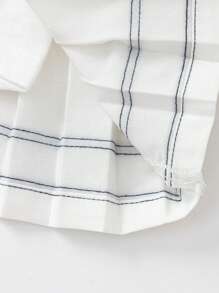 Balabala Saia plissada para meninas, estilo verão preppy