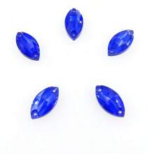 Szkło w kształcie navette, wielokolorowe, błyszczące, ręcznie robione, do szycia, kryształowe, ręcznie szyte, kryształki ozdobne, płaskie z tyłu, z otworami, klejnoty, akcesoria DIY, kamienie do przyszywania, strass do ozdabiania ubrań, sukienek, toreb, butów, broszek, kolczyków, rękodzieła