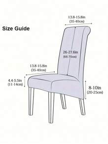 1pc Solid Color  Silver Fox Velvet Chair Cover Set - Dark Grey - View 3