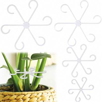 4 件装植物防倾倒支撑杆绿植固定器花卉水培折叠固定支架